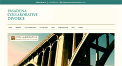 Desktop Screenshot of pasadenacollaborativedivorce.com