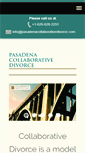 Mobile Screenshot of pasadenacollaborativedivorce.com